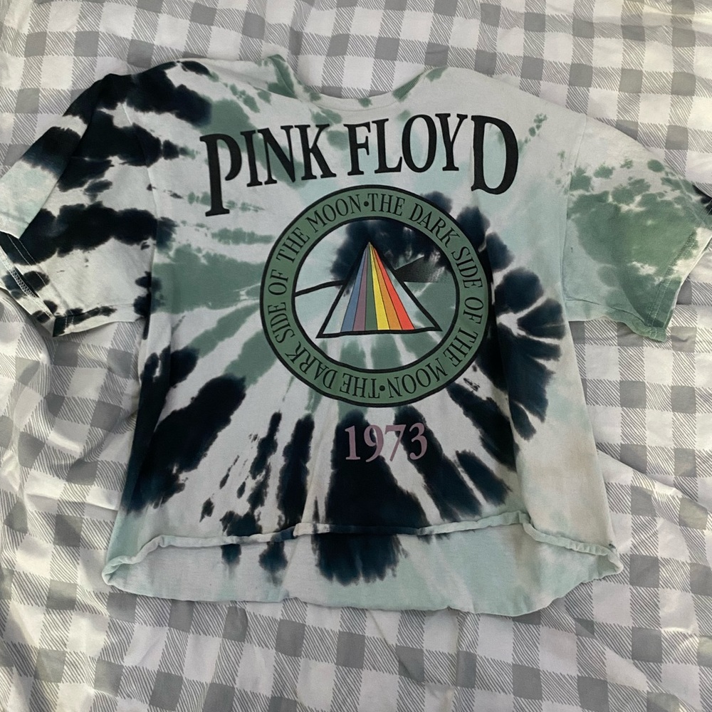 Pink Floyd Tie Dye Crop Top